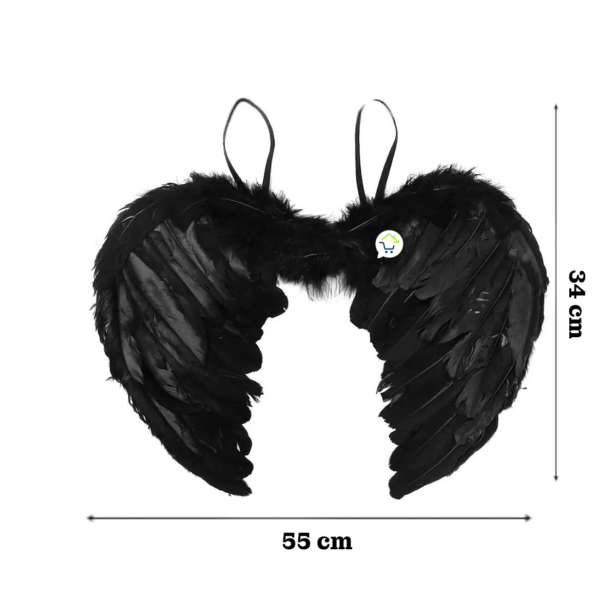 Miniatura 2 de Alas Angel Medianas Negras AF-482